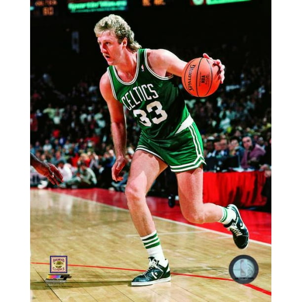 Framed 11x14 Pro Quote Dribbling Larry Bird Boston Celtics